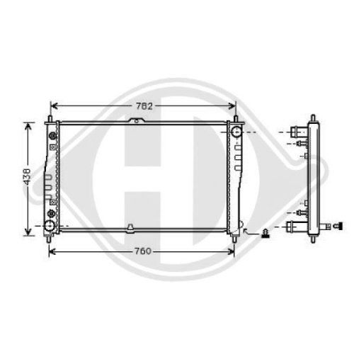 DIEDERICHS Radiator, engine cooling