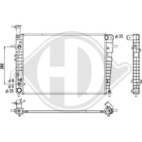 DIEDERICHS Radiator, engine cooling DIEDERICHS Climate