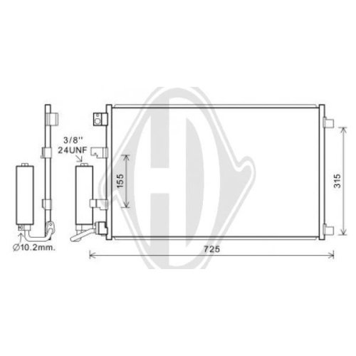 DIEDERICHS Condensor, airconditioning DIEDERICHS Climate