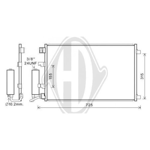 DIEDERICHS Condensor, airconditioning DIEDERICHS Climate