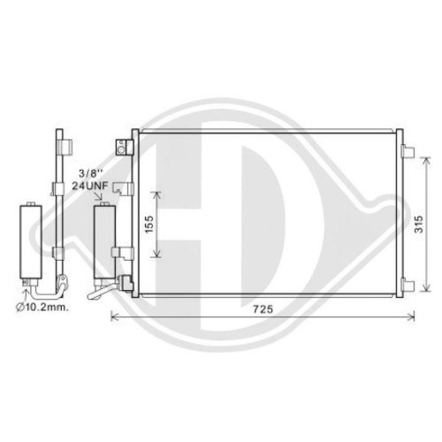 DIEDERICHS Condensor, airconditioning DIEDERICHS Climate