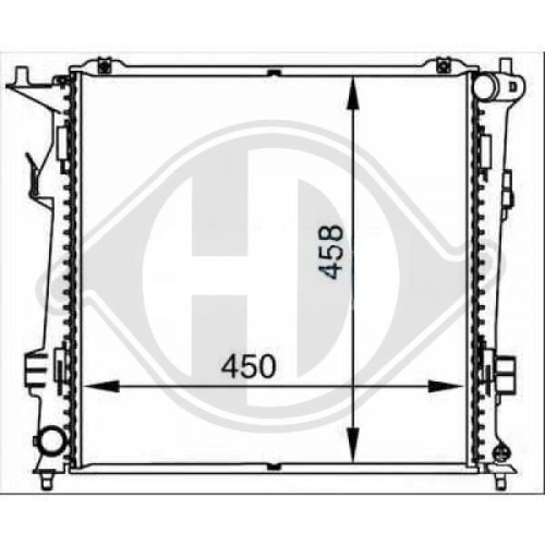 DIEDERICHS Radiator, engine cooling