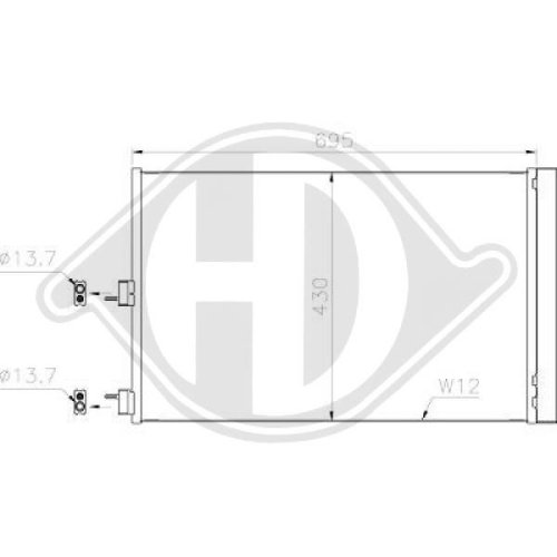 DIEDERICHS Condenser, air conditioning DIEDERICHS Climate