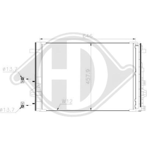 DIEDERICHS Condenser, air conditioning DIEDERICHS Climate