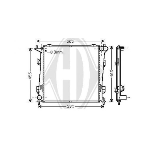 DIEDERICHS Radiateur, refroidissement du moteur DIEDERICHS Climate