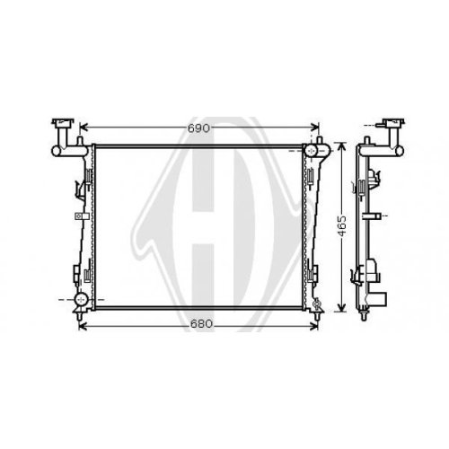 DIEDERICHS Radiator, engine cooling DIEDERICHS Climate