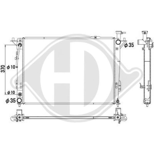 DIEDERICHS Radiator, engine cooling DIEDERICHS Climate