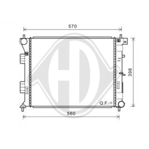 DIEDERICHS Radiator, engine cooling DIEDERICHS Climate