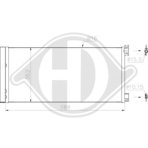 DIEDERICHS Condensor, airconditioning DIEDERICHS Climate