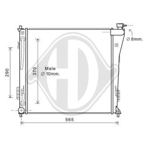 DIEDERICHS Radiator, engine cooling DIEDERICHS Climate