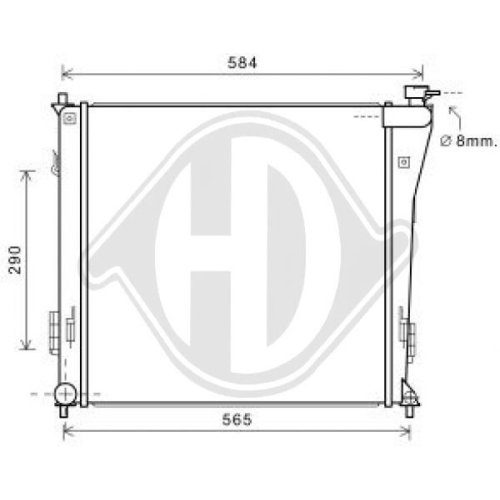 DIEDERICHS Radiator, engine cooling DIEDERICHS Climate