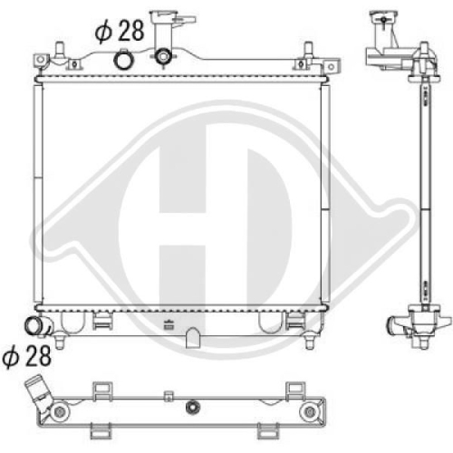 DIEDERICHS Radiator, engine cooling DIEDERICHS Climate