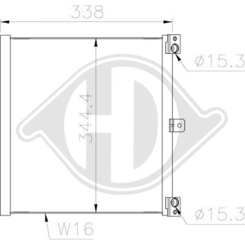 DIEDERICHS Condenser, air conditioning DIEDERICHS Climate