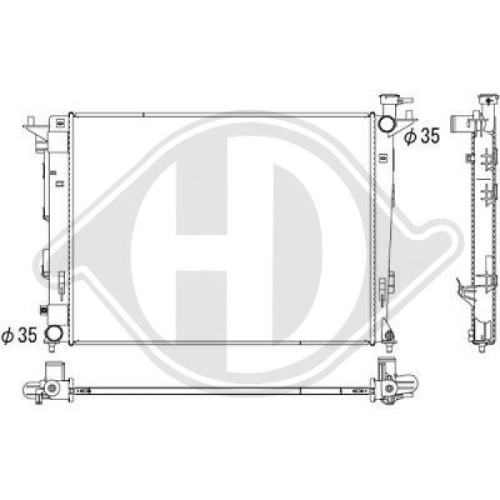 DIEDERICHS Radiator, engine cooling DIEDERICHS Climate