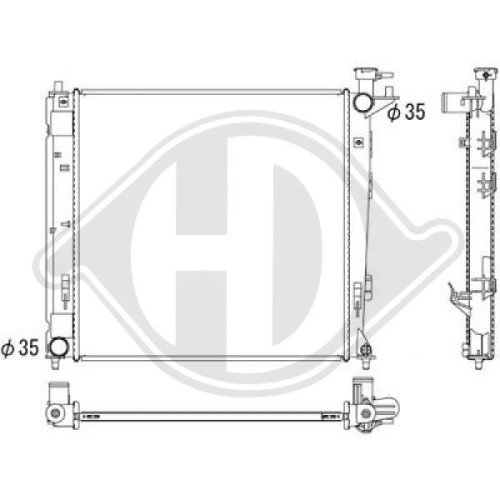 DIEDERICHS Radiator, engine cooling DIEDERICHS Climate