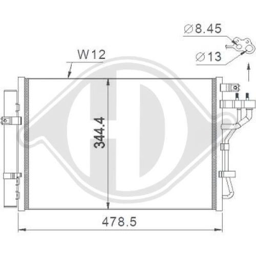 DIEDERICHS Condensor, airconditioning DIEDERICHS Climate