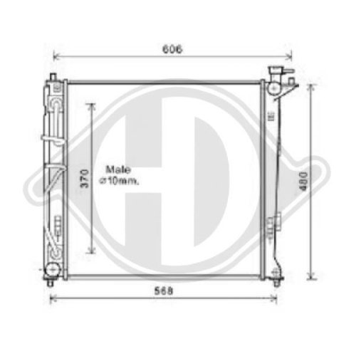 DIEDERICHS Radiator, engine cooling DIEDERICHS Climate