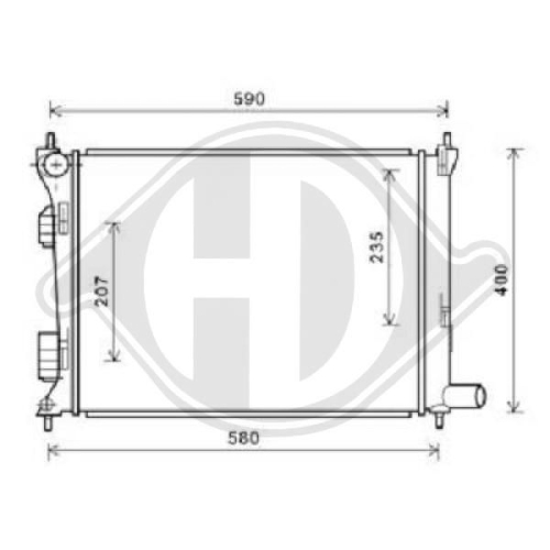 DIEDERICHS Radiator, engine cooling DIEDERICHS Climate