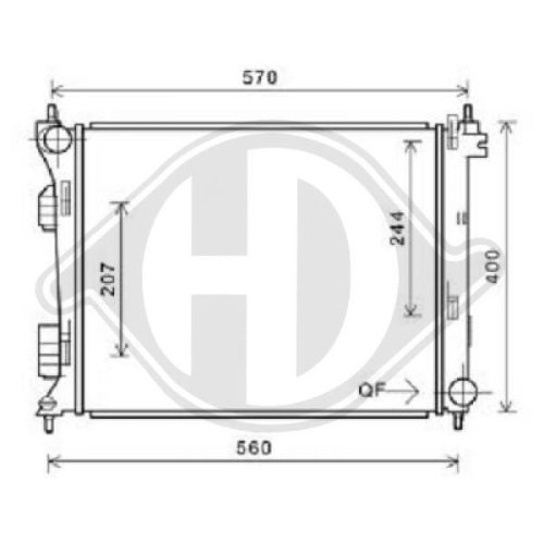 DIEDERICHS Radiator, engine cooling DIEDERICHS Climate