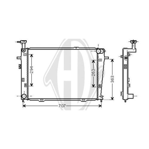 DIEDERICHS Radiator, engine cooling DIEDERICHS Climate