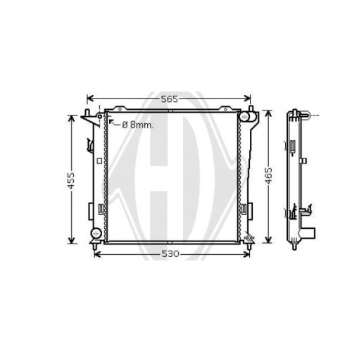 DIEDERICHS Radiator, engine cooling DIEDERICHS Climate