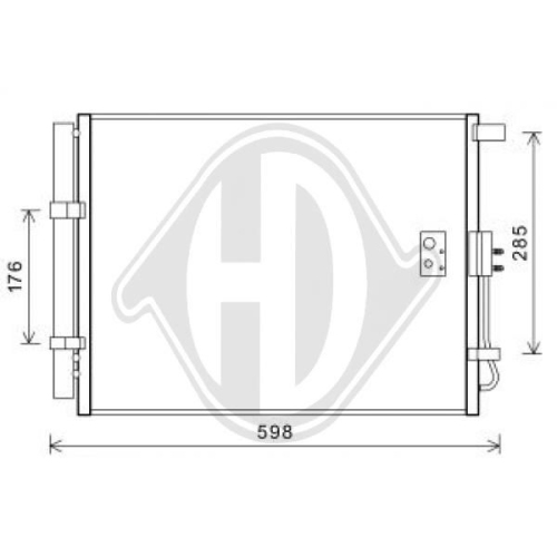 DIEDERICHS Condenser, air conditioning DIEDERICHS Climate