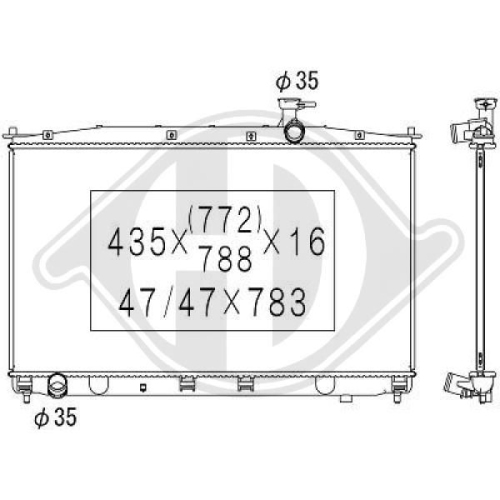 DIEDERICHS Radiator, engine cooling DIEDERICHS Climate