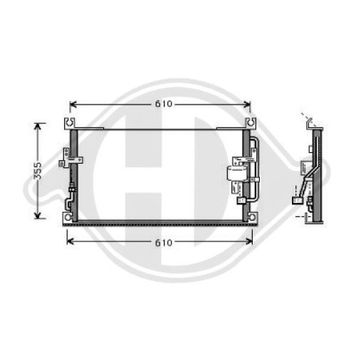 DIEDERICHS Condenser, air conditioning