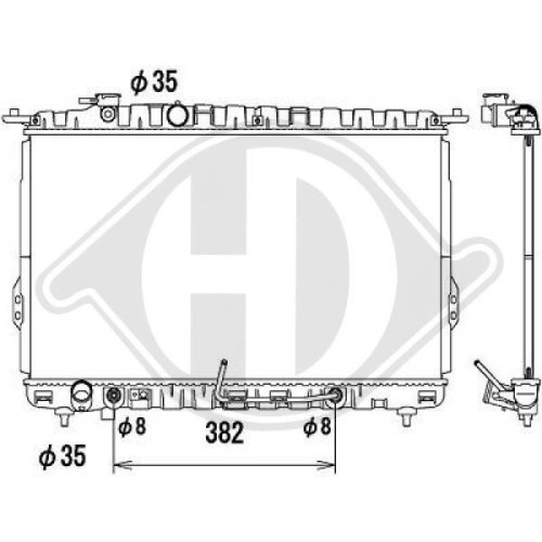 DIEDERICHS Radiator, engine cooling DIEDERICHS Climate