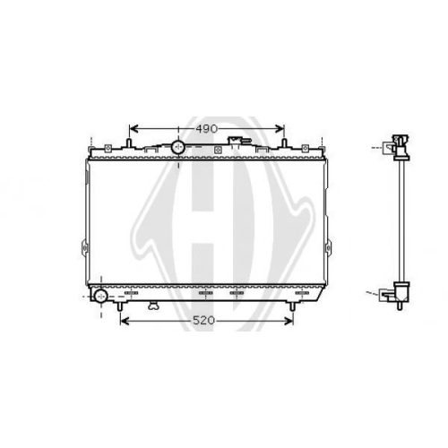 DIEDERICHS Radiator, engine cooling DIEDERICHS Climate