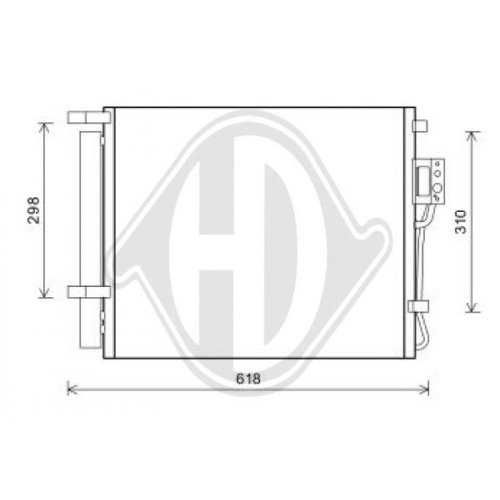 DIEDERICHS Condenser, air conditioning DIEDERICHS Climate