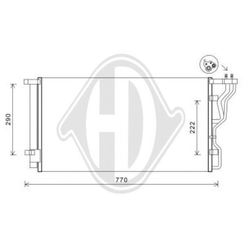 DIEDERICHS Condenser, air conditioning DIEDERICHS Climate