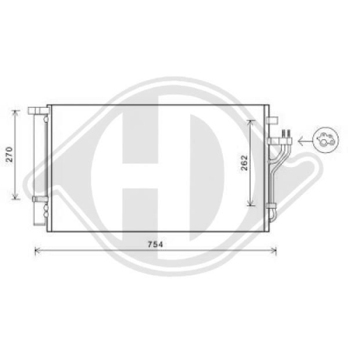 DIEDERICHS Condenser, air conditioning DIEDERICHS Climate