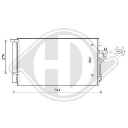 DIEDERICHS Condensador, aire acondicionado DIEDERICHS Climate