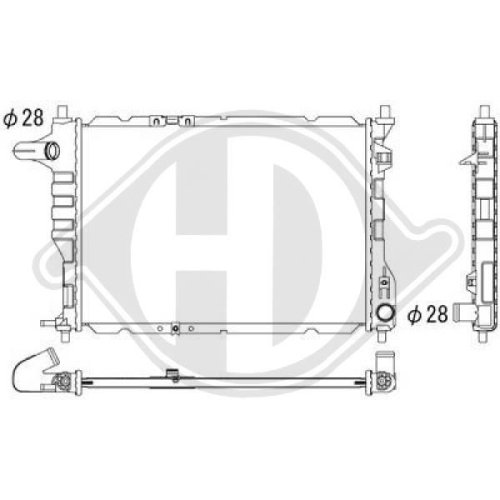 DIEDERICHS Radiator, engine cooling DIEDERICHS Climate