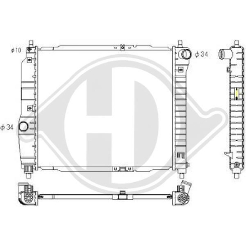 DIEDERICHS Radiator, engine cooling DIEDERICHS Climate