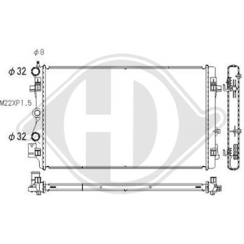 DIEDERICHS Radiator, engine cooling DIEDERICHS Climate