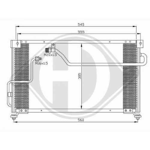 DIEDERICHS Condensor, airconditioning