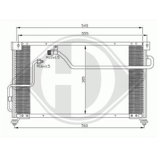 DIEDERICHS Condenser, air conditioning