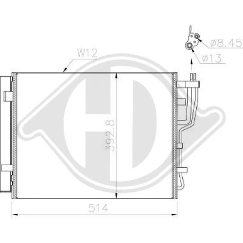 DIEDERICHS Condensor, airconditioning DIEDERICHS Climate