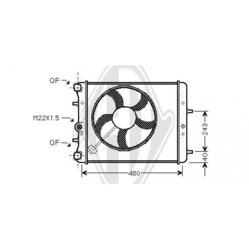 DIEDERICHS Radiator, engine cooling DIEDERICHS Climate