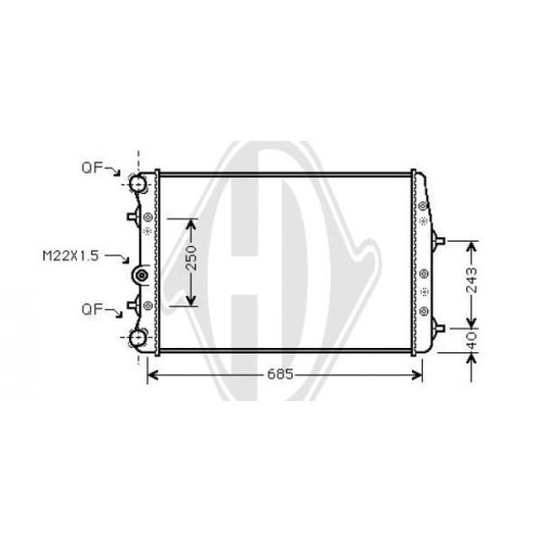 DIEDERICHS Radiator, engine cooling DIEDERICHS Climate
