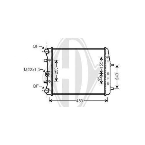 DIEDERICHS Radiator, engine cooling DIEDERICHS Climate