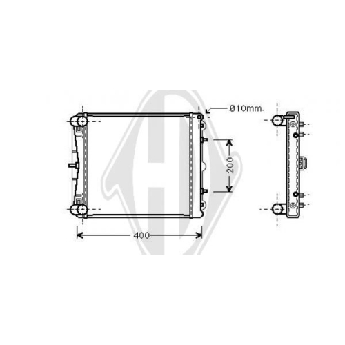 DIEDERICHS Radiator, engine cooling DIEDERICHS Climate