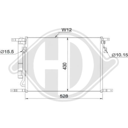 DIEDERICHS Condenser, air conditioning DIEDERICHS Climate