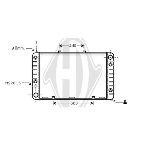 DIEDERICHS Radiator, engine cooling DIEDERICHS Climate