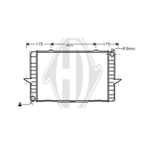 DIEDERICHS Radiateur, refroidissement du moteur DIEDERICHS Climate