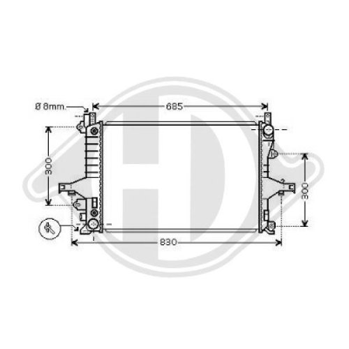 DIEDERICHS Radiator, engine cooling DIEDERICHS Climate