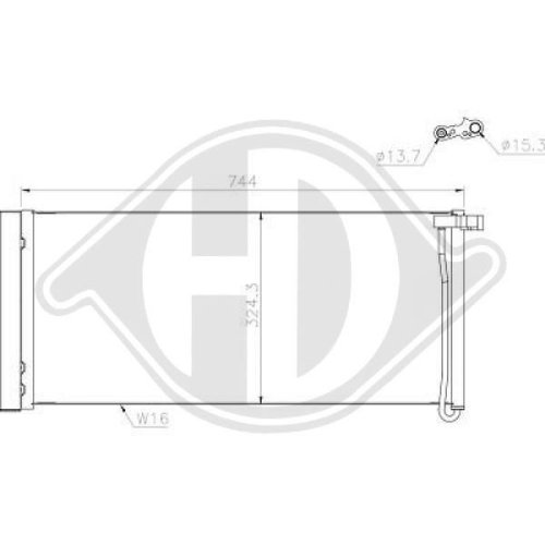 DIEDERICHS Condenser, air conditioning DIEDERICHS Climate