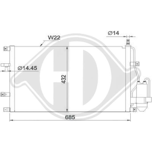 DIEDERICHS Condenser, air conditioning DIEDERICHS Climate